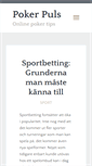 Mobile Screenshot of pokerpuls.se
